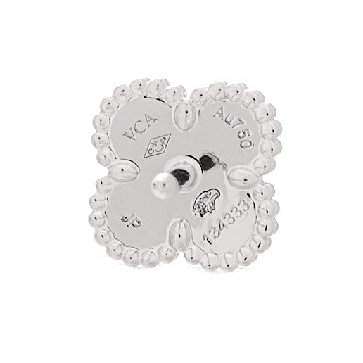 18K White Gold Turquoise Sweet Alhambra Earrings