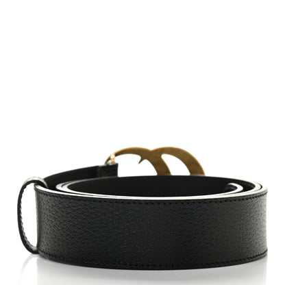 Gucci Textured Calfskin Double G 40mm Belt 95 38 Black 2 of 5