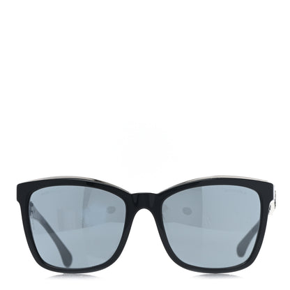 Chanel Calfskin Square Chain Sunglasses 5360-Q-A Black 2 of 9