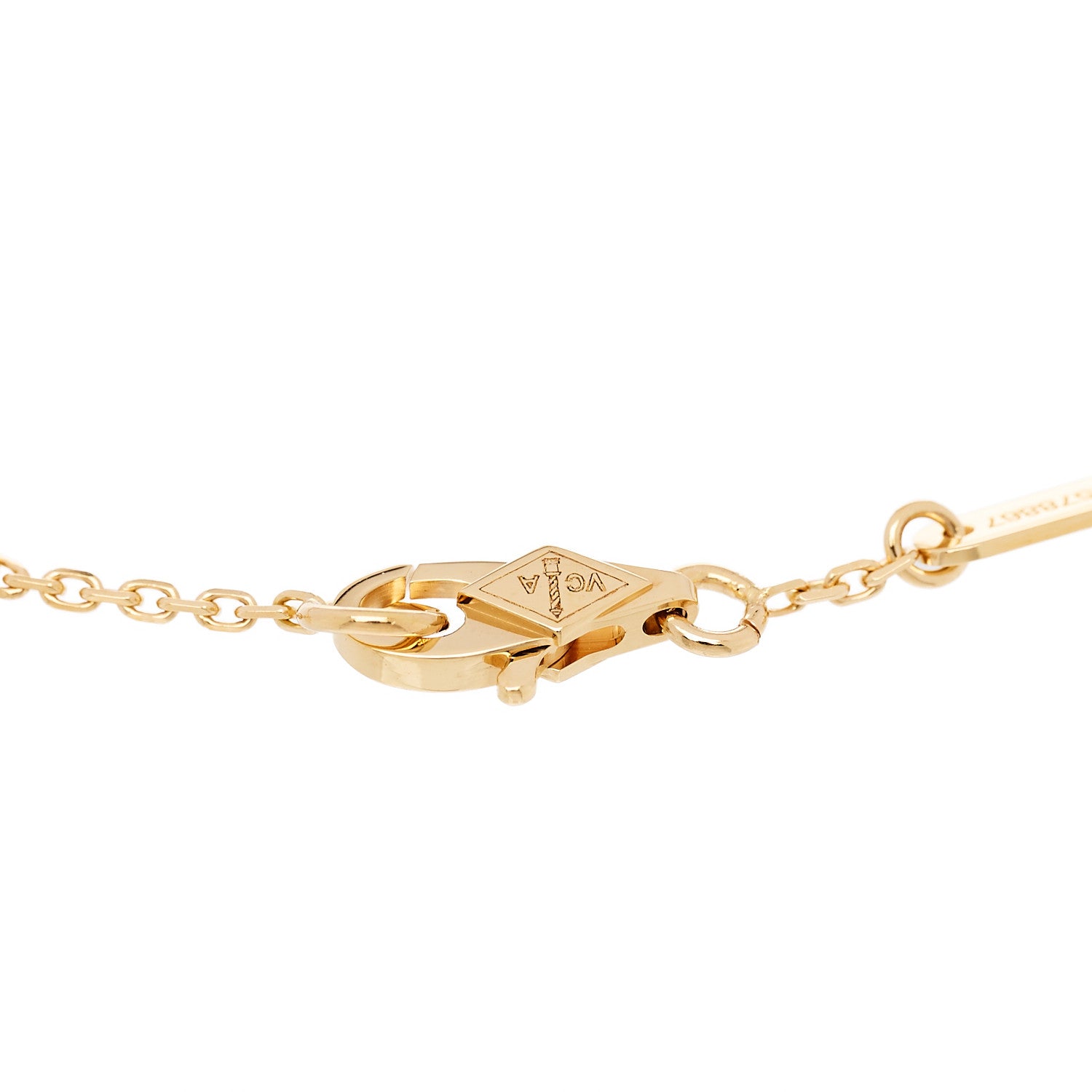 Van Cleef & Arpels 18K Yellow Gold Mother of Pearl Sweet Alhambra Bracelet 3 of 5