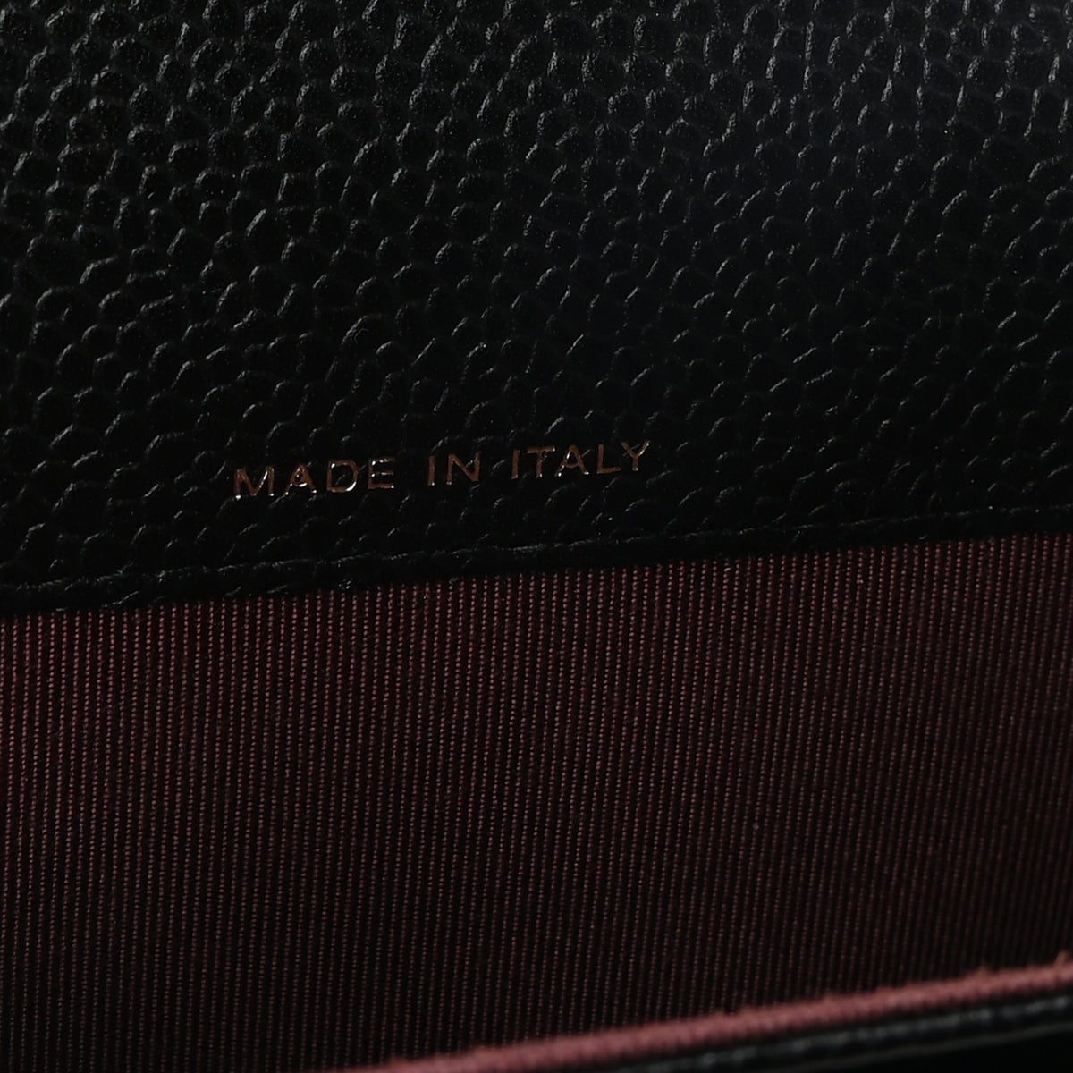 Caviar Quilted Flap Card Holder Black