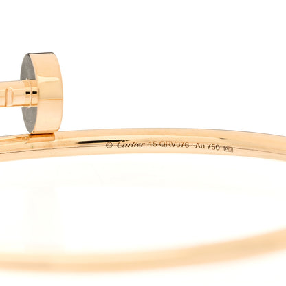 Cartier 18K Yellow Gold Small Juste Un Clou Bracelet 15 3 of 4