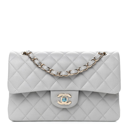 Chanel Caviar Quilted Small Double Flap Grey 1 of 4