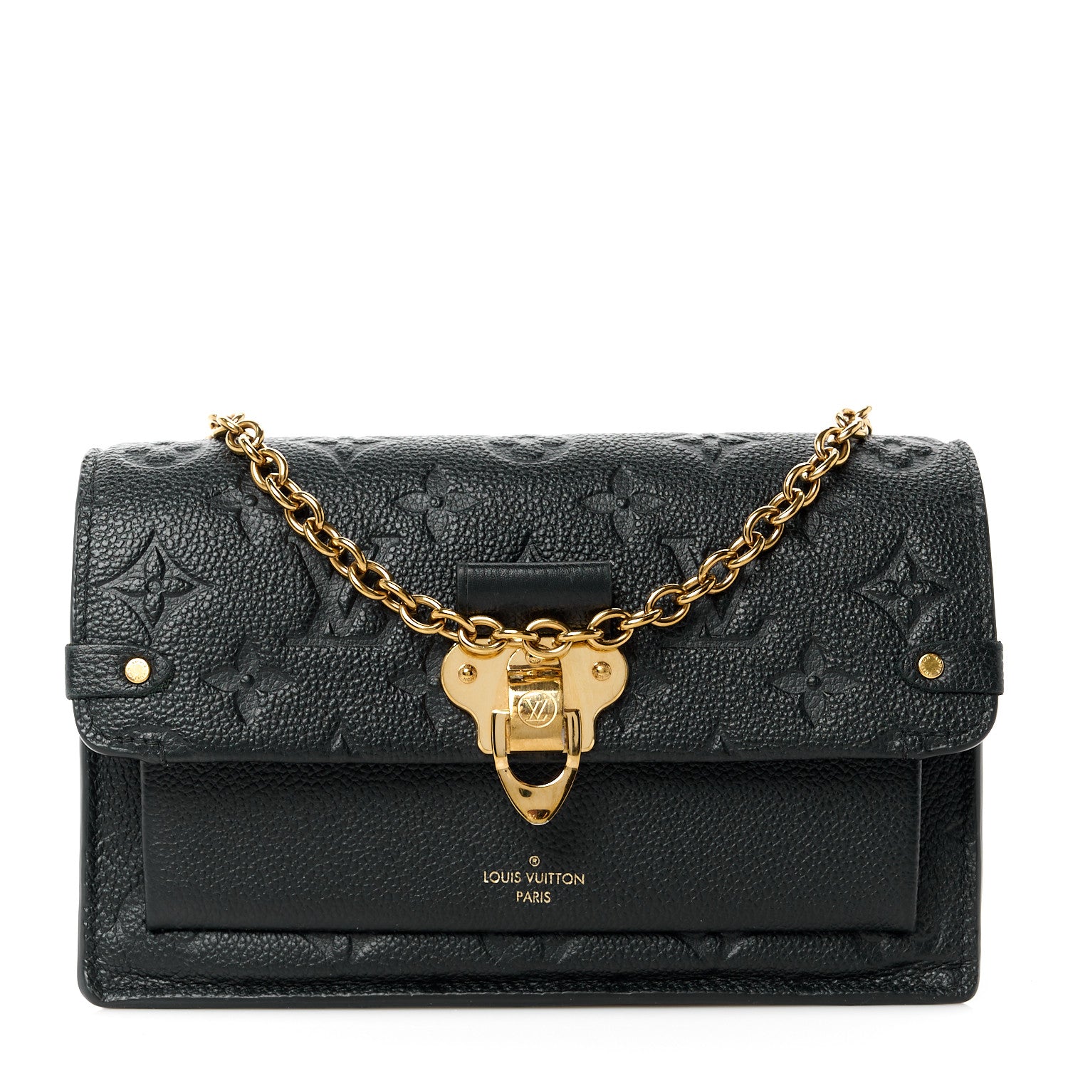 Louis Vuitton Empreinte Vavin Chain Wallet Black 1 of 11
