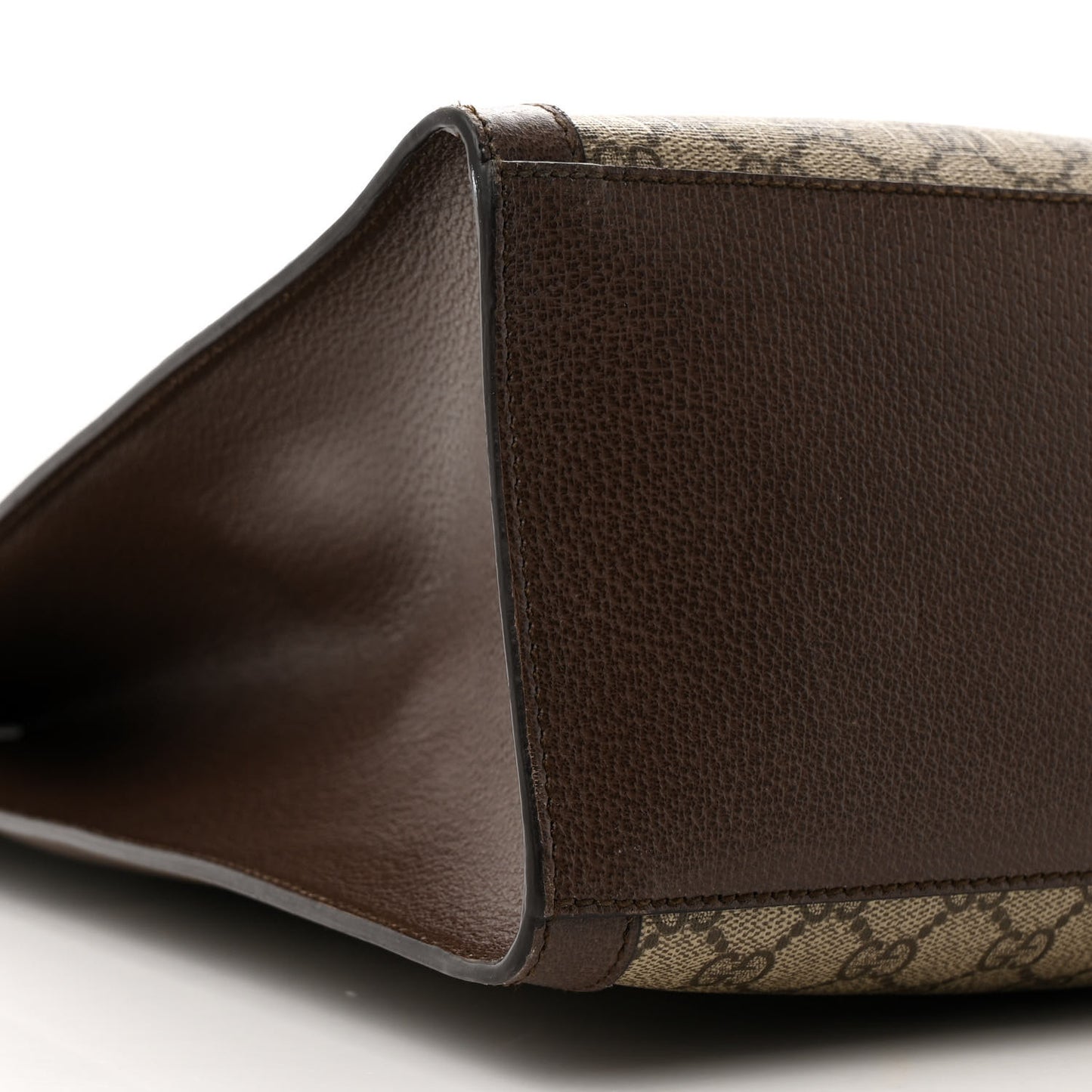 GG Supreme Monogram Web Ophidia Vertical Tote Brown