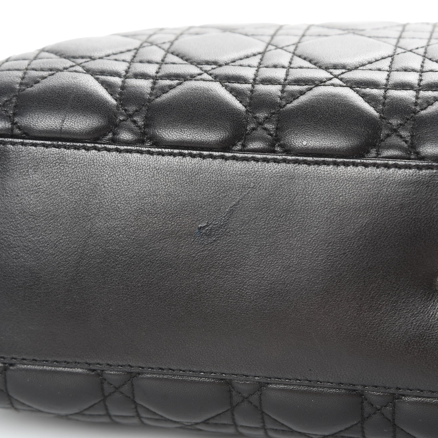 Christian Dior Lambskin Cannage Large Lady Dior Shopper Tote Black 13 of 15