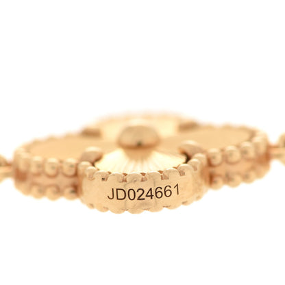 Van Cleef & Arpels 18K Yellow Gold 5 Motifs Guilloche Vintage Alhambra Bracelet 4 of 7