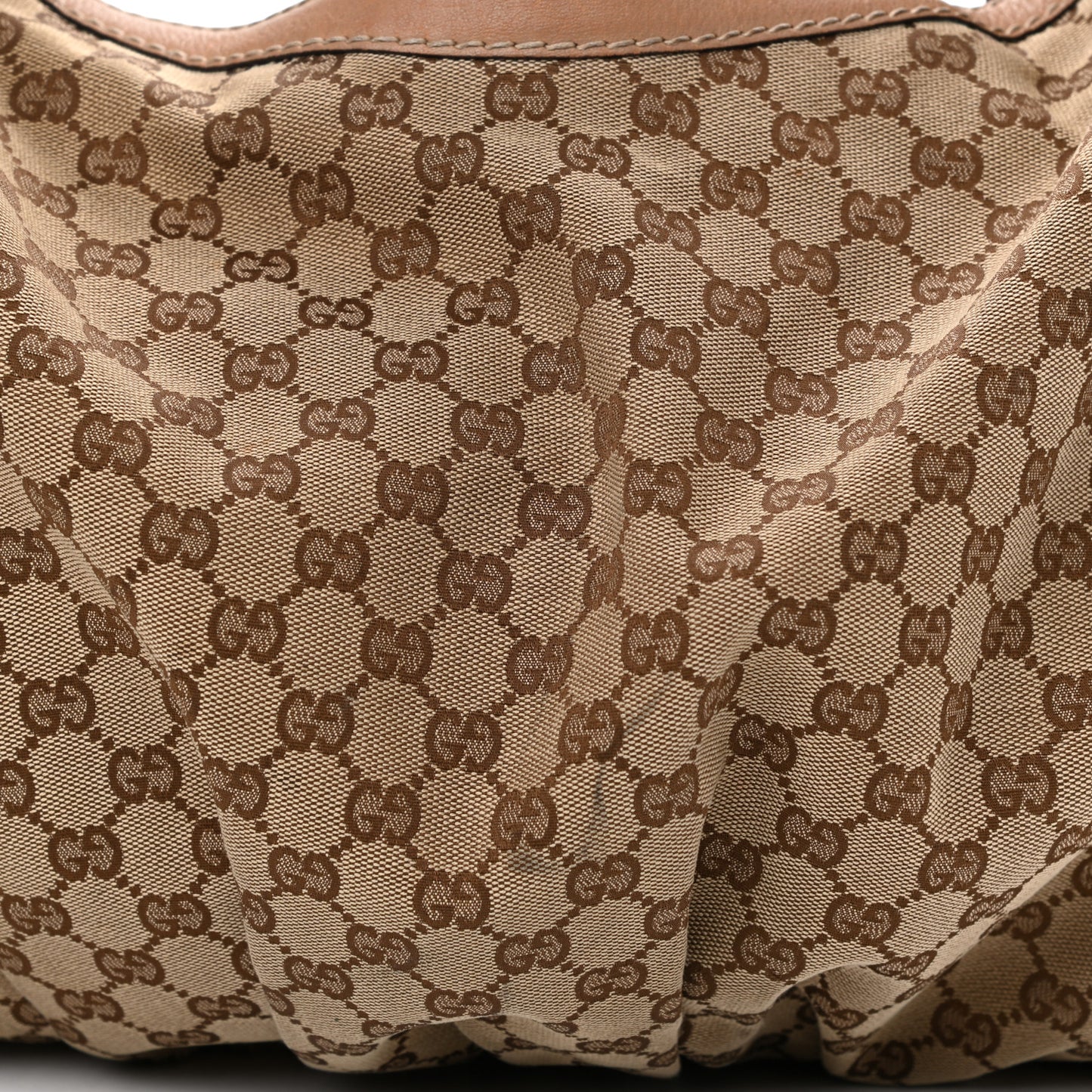 Monogram Hobo Beige