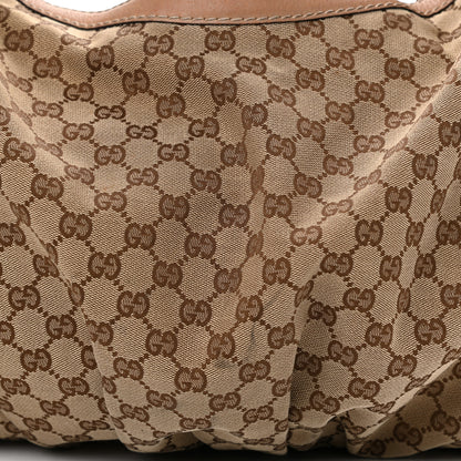 Gucci Monogram Hobo Beige 8 of 22