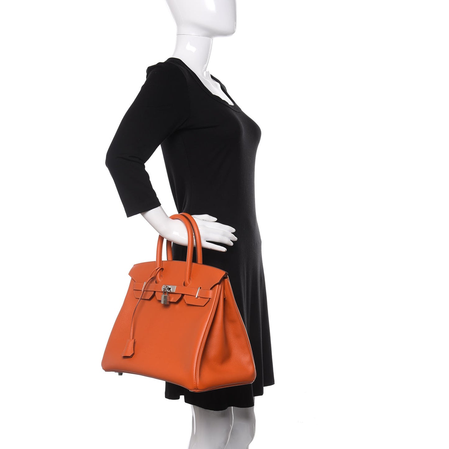 Epsom Birkin 35 Orange