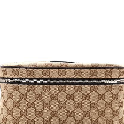 Gucci Monogram Dollar Calfskin Waist Pouch Beige Ebony Testa di Moro Marrone Scuro 8 of 10