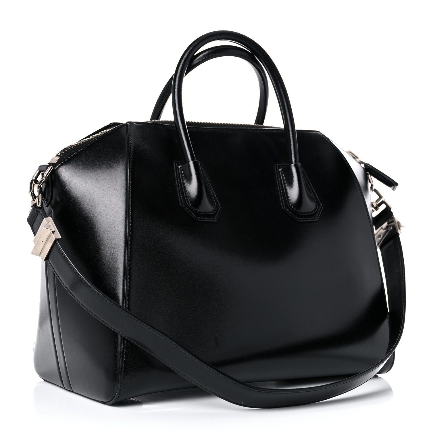Givenchy Shiny Lord Calfskin Medium Antigona Black 3 of 22