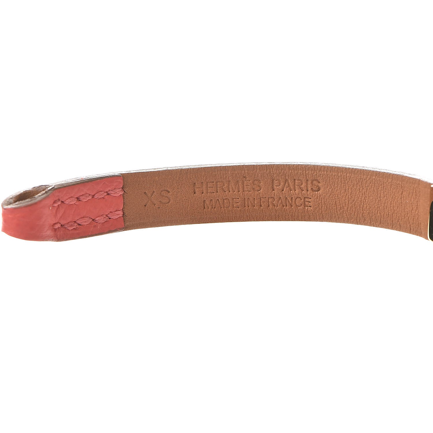 Hermes Epsom Micro Rivale Bracelet XS Rose Jaipur 4 of 7