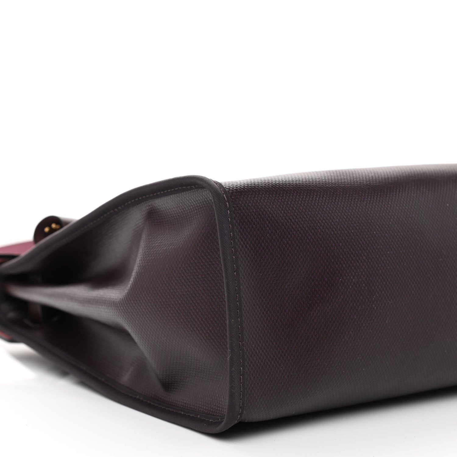 Hermes Toile H Berline Vache Hunter Herbag Zip PM 31 Cassis Ecru Black Rouge Sellier 11 of 12