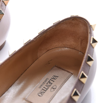 Valentino Garavani Patent Rockstud Ballerina Flats 37.5 Poudre 12 of 17