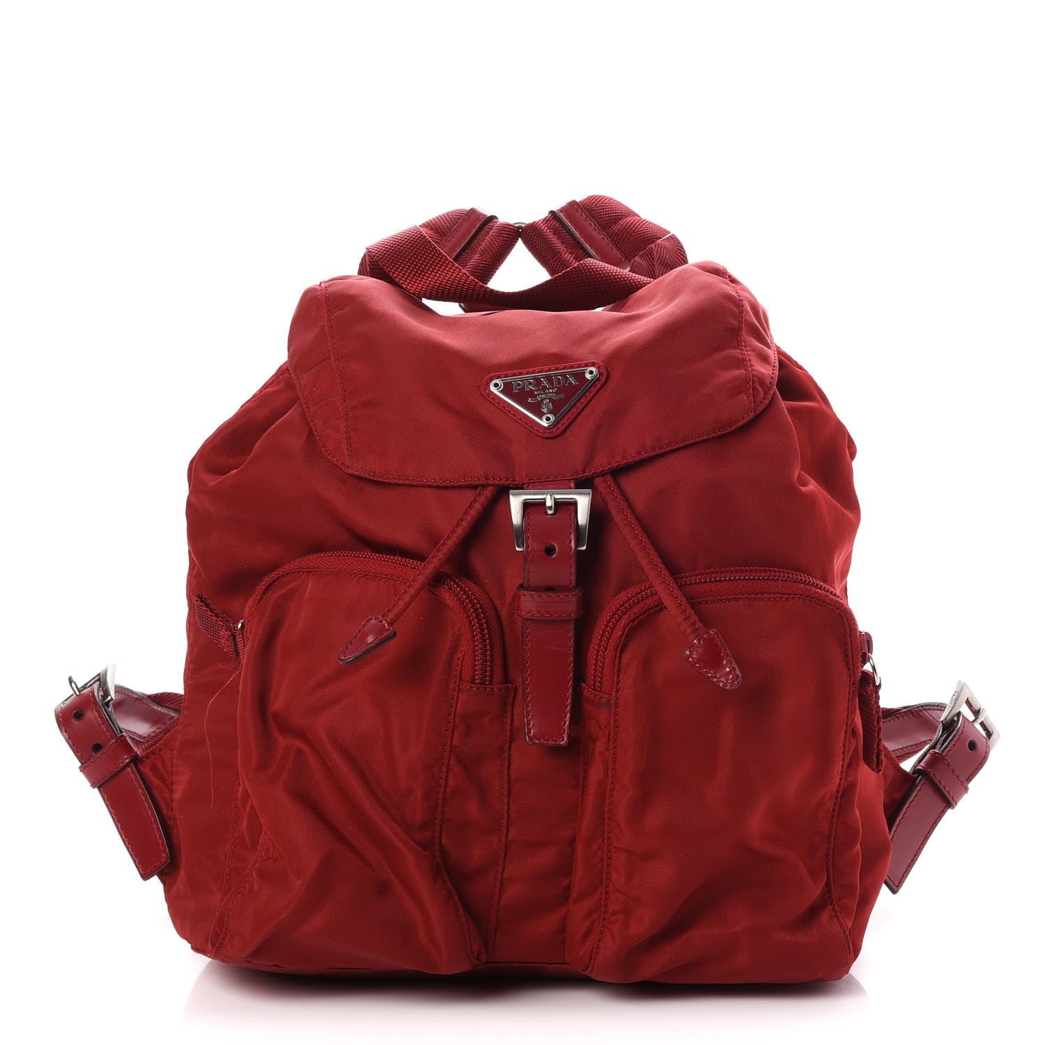 Prada Nylon Vela Small Backpack Rosso 1 of 8