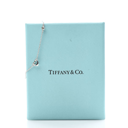 Tiffany Sterling Silver Diamond Elsa Peretti Diamonds by the Yard Open Heart Bracelet 8 of 8