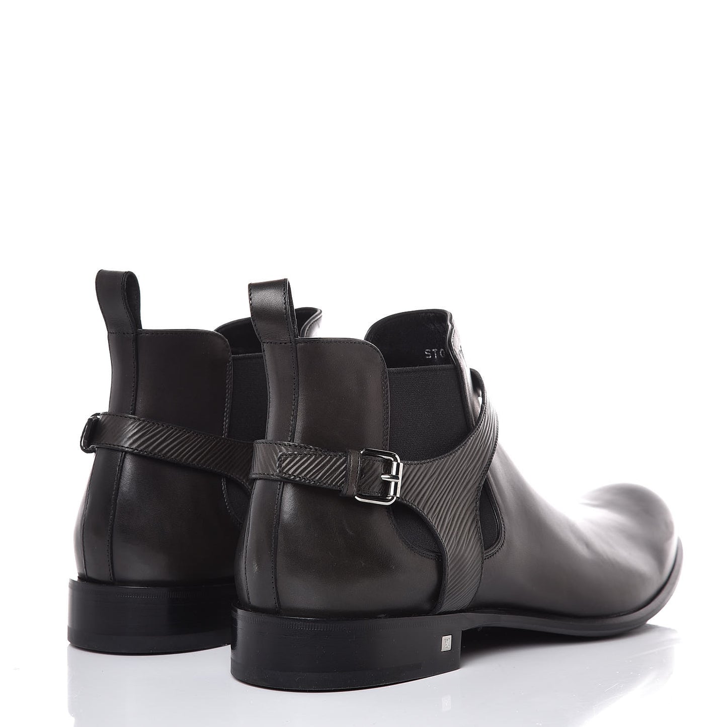 Calfskin Epi Greenwich Chelsea Ankle Boots 12 Black
