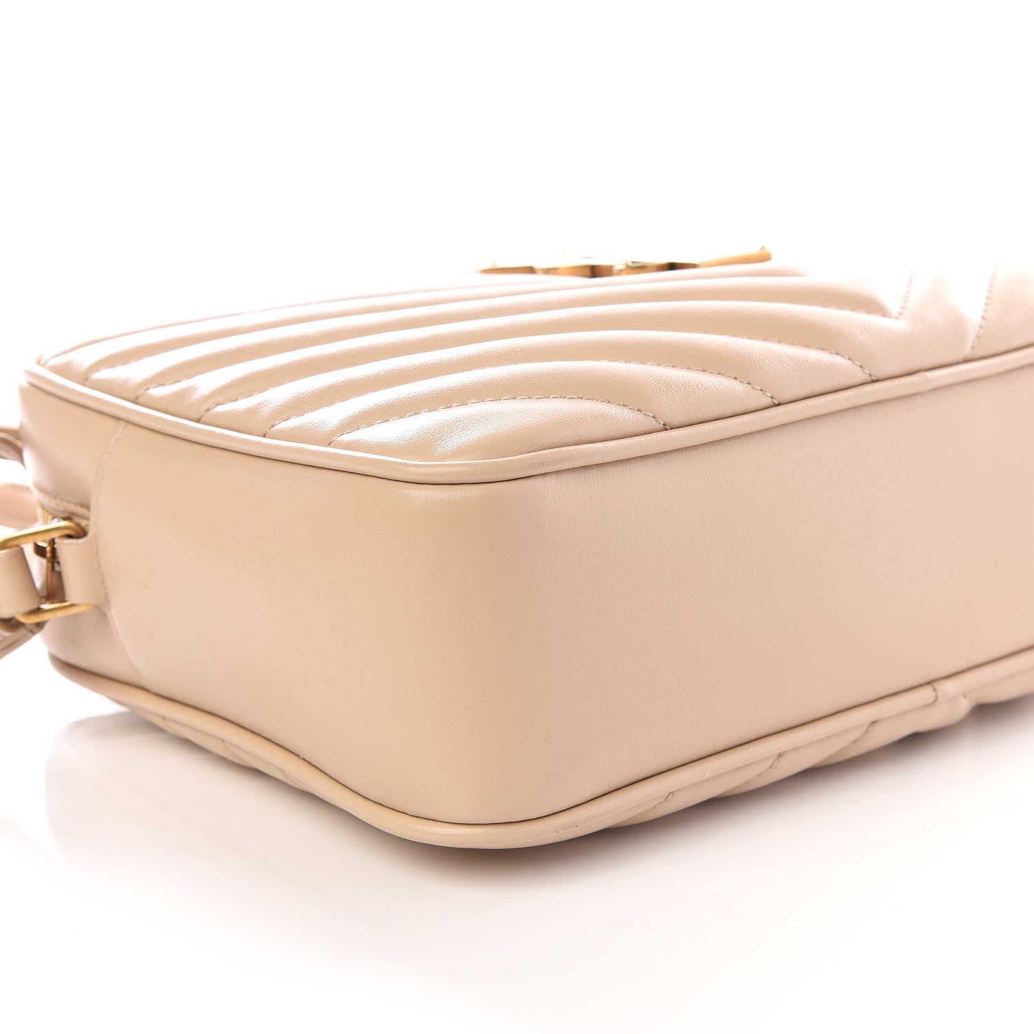 Saint Laurent Calfskin Matelasse Monogram Lou Camera Bag Nude Powder 5 of 8