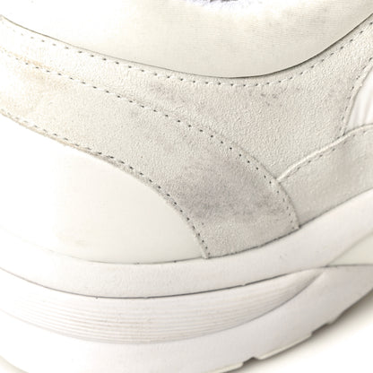 Chanel Suede Calfskin Fabric CC Sneakers 39.5 White 27 of 32