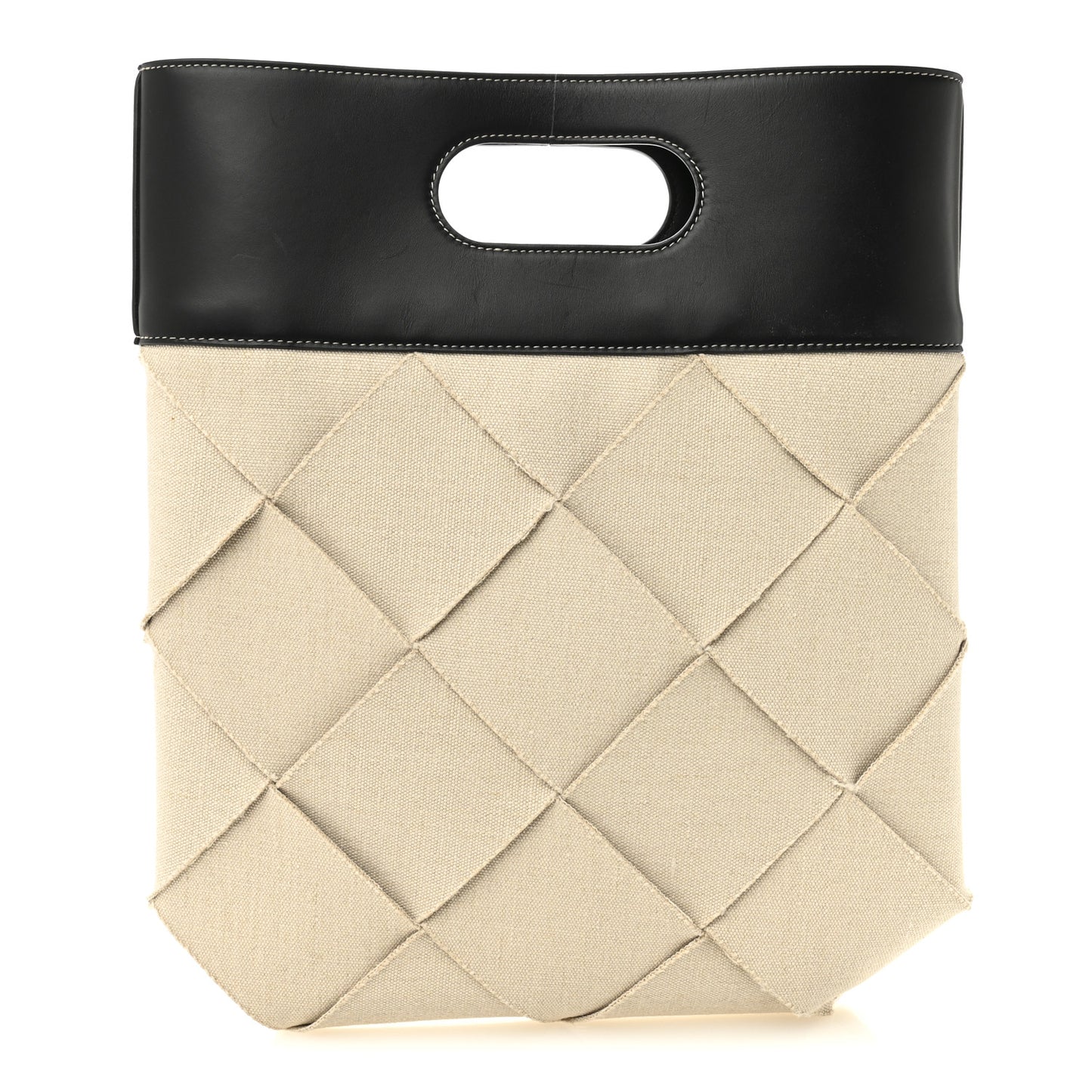 Canvas French Calfskin Small Slip Tote