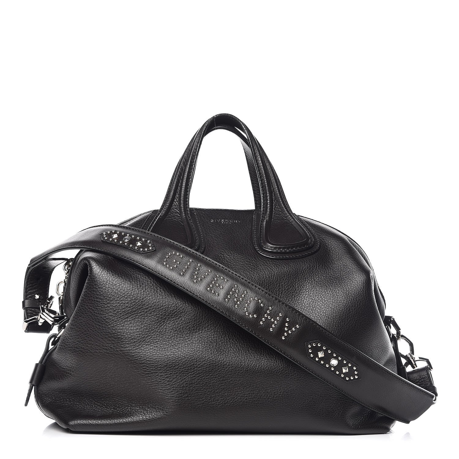 Givenchy Waxed Calfskin Studded Medium Nightingale Black 1 of 11