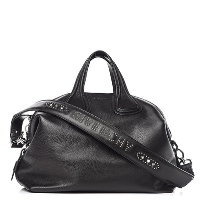 Givenchy Waxed Calfskin Studded Medium Nightingale Black 1 of 11