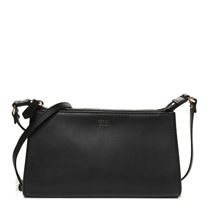 Fendi Vitello Baltico Mini Pouch Crossbody Pouch Black 1 of 12