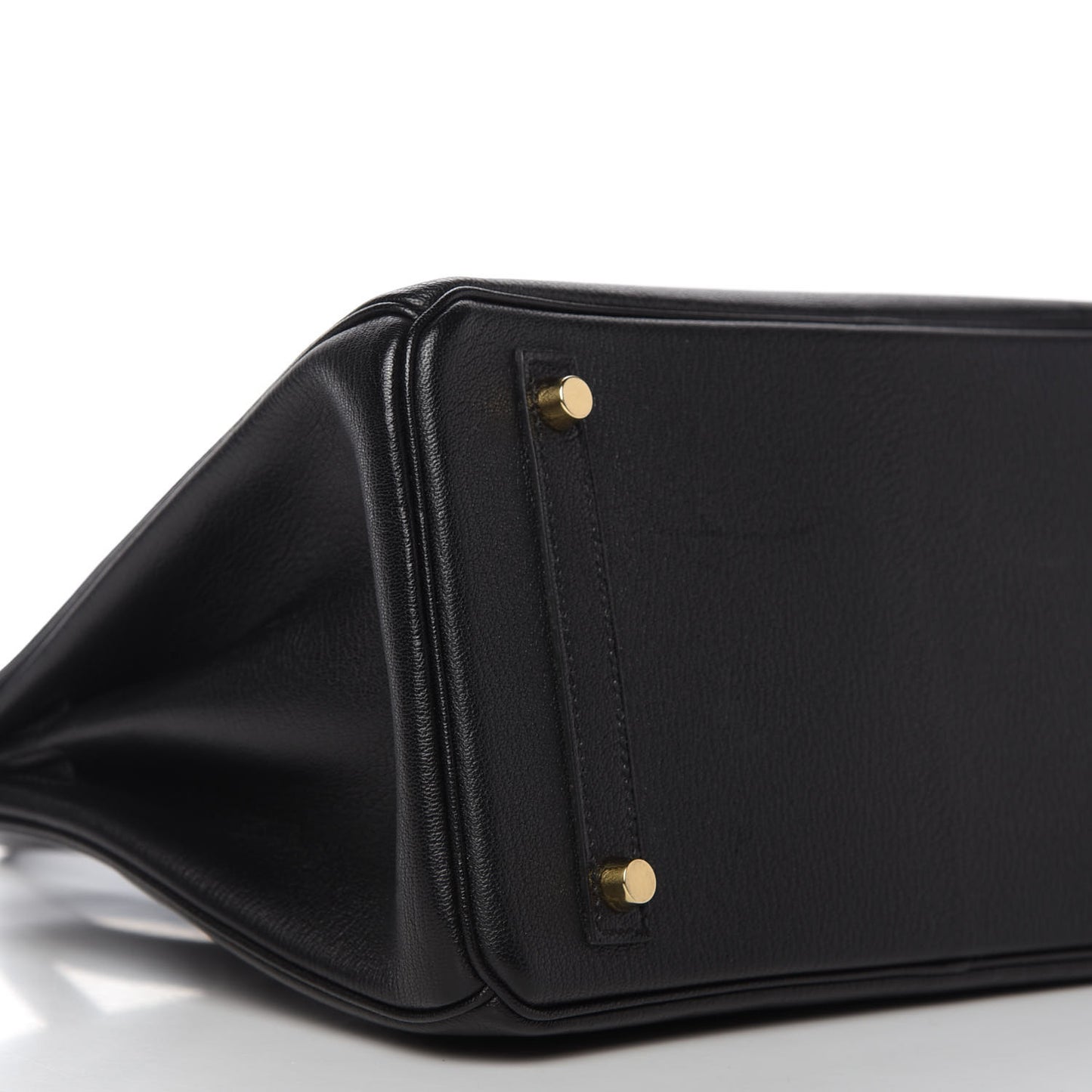 Chevre de Coromandel Horseshoe Birkin 30 Black