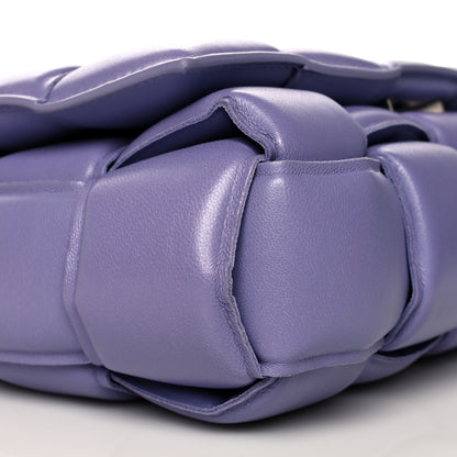 Bottega Veneta Lambskin Maxi Intreccio Padded Chain Cassette Crossbody Bag Lavender 8 of 12