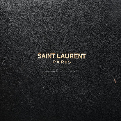 Saint Laurent Calfskin Crocodile Embossed Baby Sac De Jour Black 6 of 11