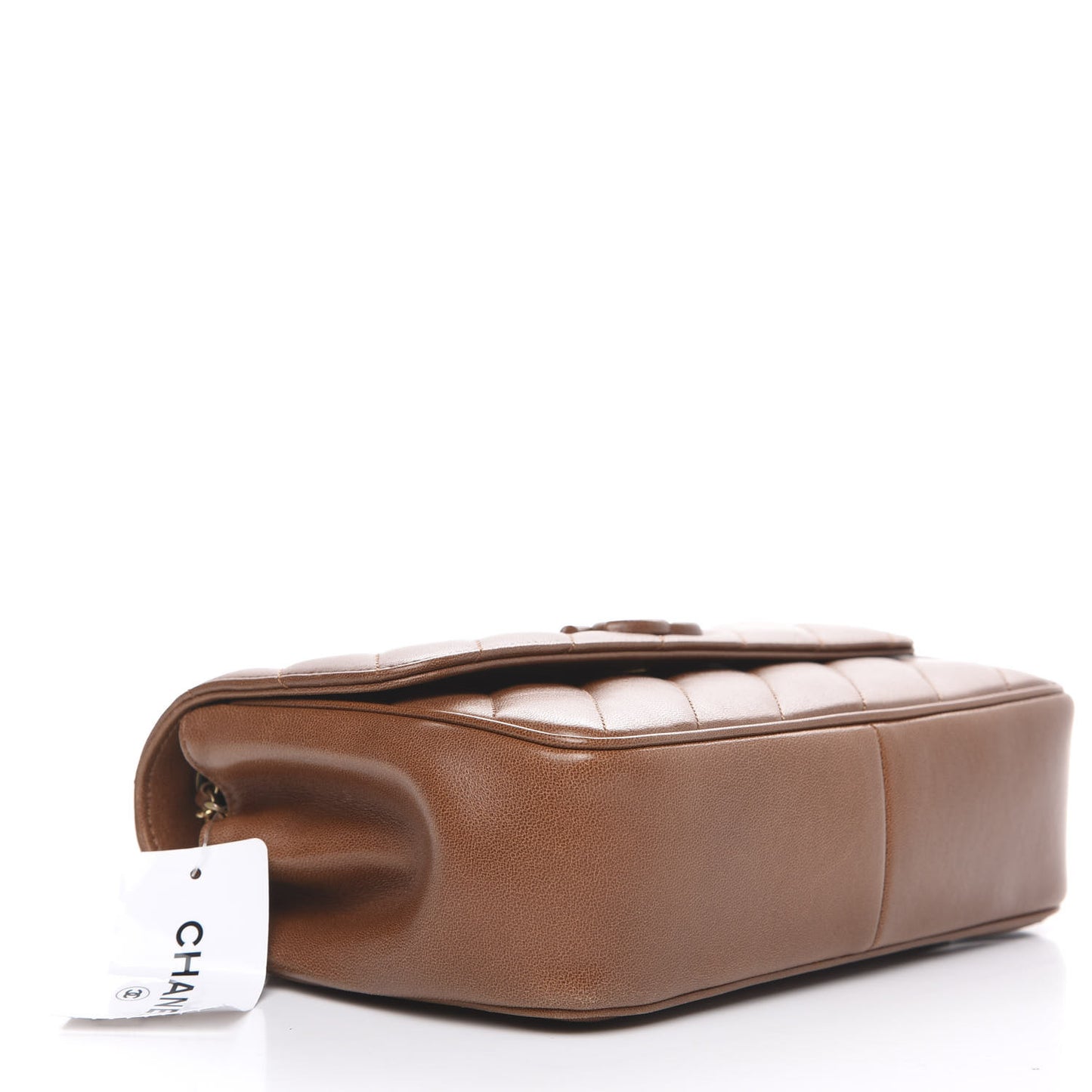 Lambskin Quilted Jumbo Coco Vintage Flap Brown