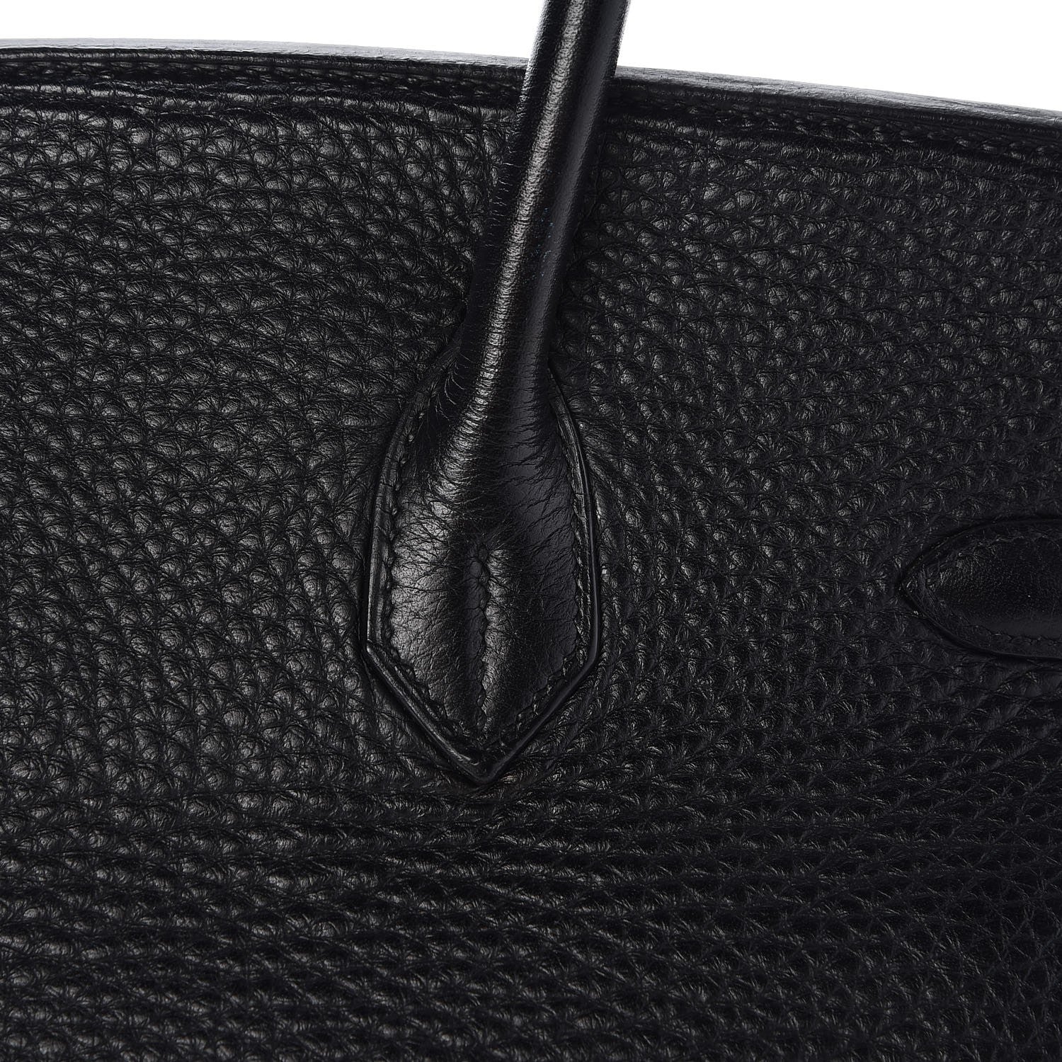Hermes Taurillon Clemence Birkin 35 Black 30 of 33