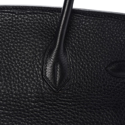 Hermes Taurillon Clemence Birkin 35 Black 30 of 33