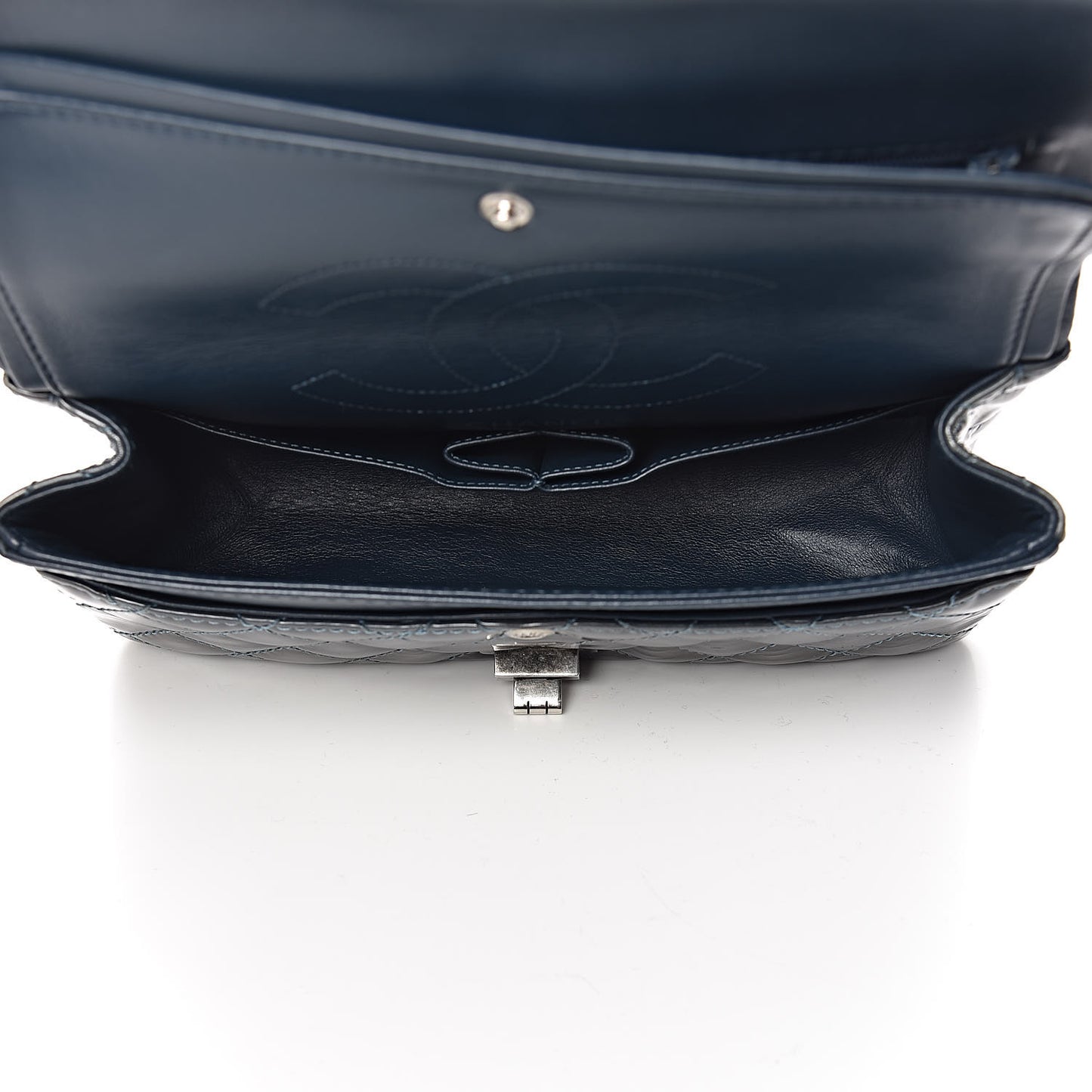 Patent Quilted 2.55 Reissue 225 Flap Blue
