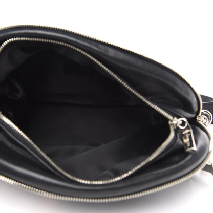Versace Velvet Crystal Clutch Black 5 of 10