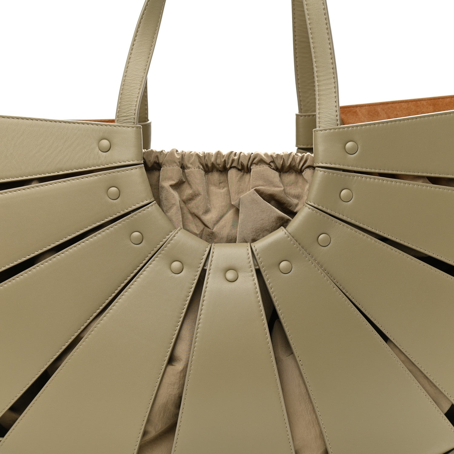 Bottega Veneta French Calfskin Large Shell Bag Taupe 6 of 8