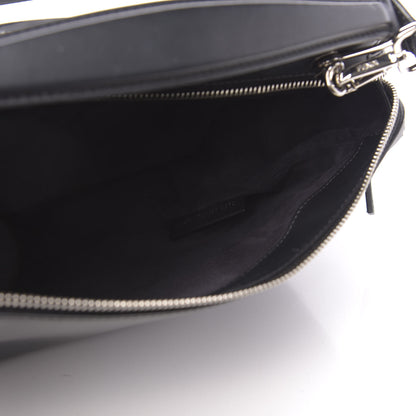 Fendi Vitello Baltico Dolce DotCom Satchel Black 6 of 10