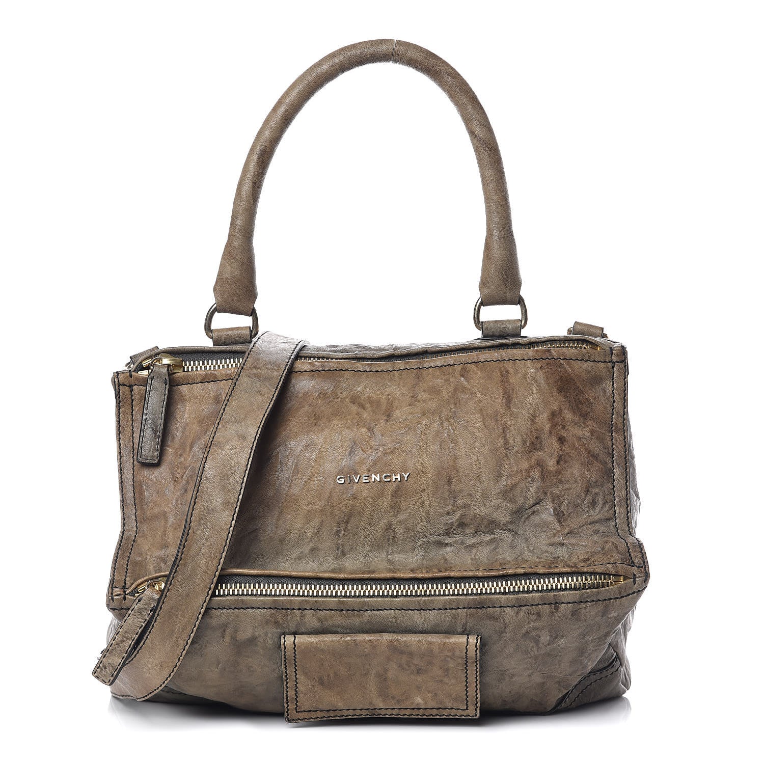 Givenchy Tumbled Sheepskin Medium Pandora Charcoal 1 of 10