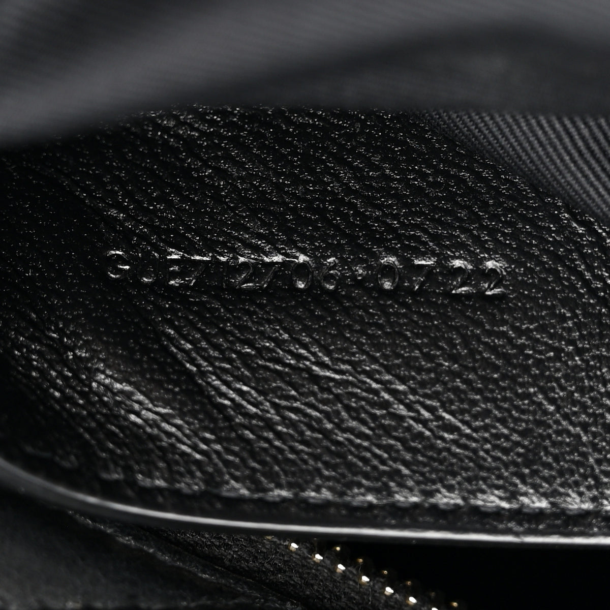 Lambskin Monogram Small Sade Tube Bag Black