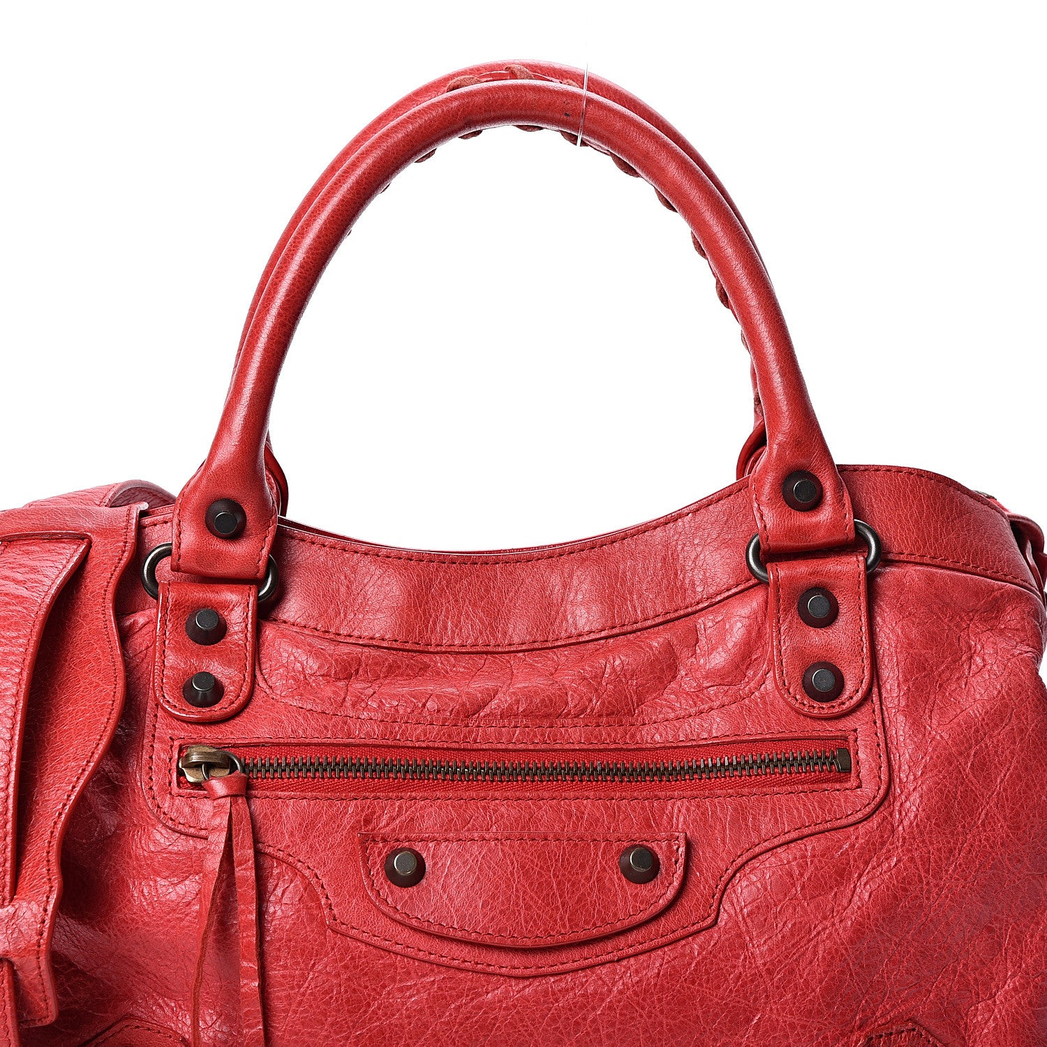 Balenciaga Agneau Classic Hardware Town Rouge Coquelicot 7 of 9