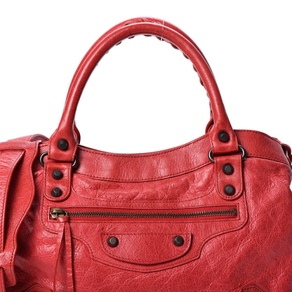 Balenciaga Agneau Classic Hardware Town Rouge Coquelicot 7 of 9