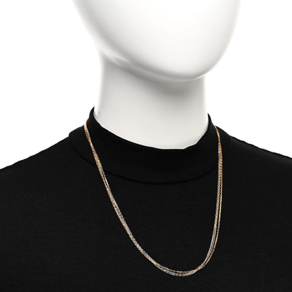 Cartier 18K Pink Yellow White Gold Three Chain Necklace 2 of 4