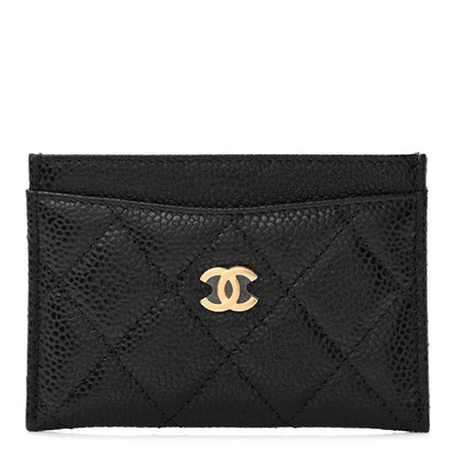Chanel Caviar Quilted Card Holder Black 1 of 10