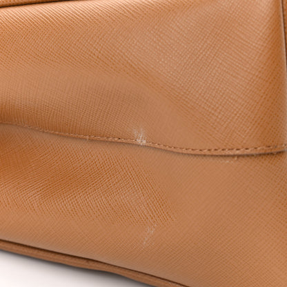 Prada Saffiano Medium Galleria Double Zip Tote Caramel 13 of 15