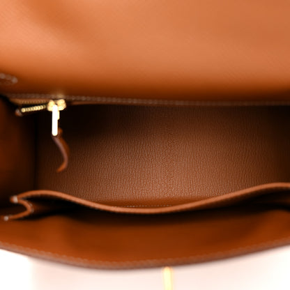 Hermes Epsom Kelly Sellier 25 Gold 5 of 12