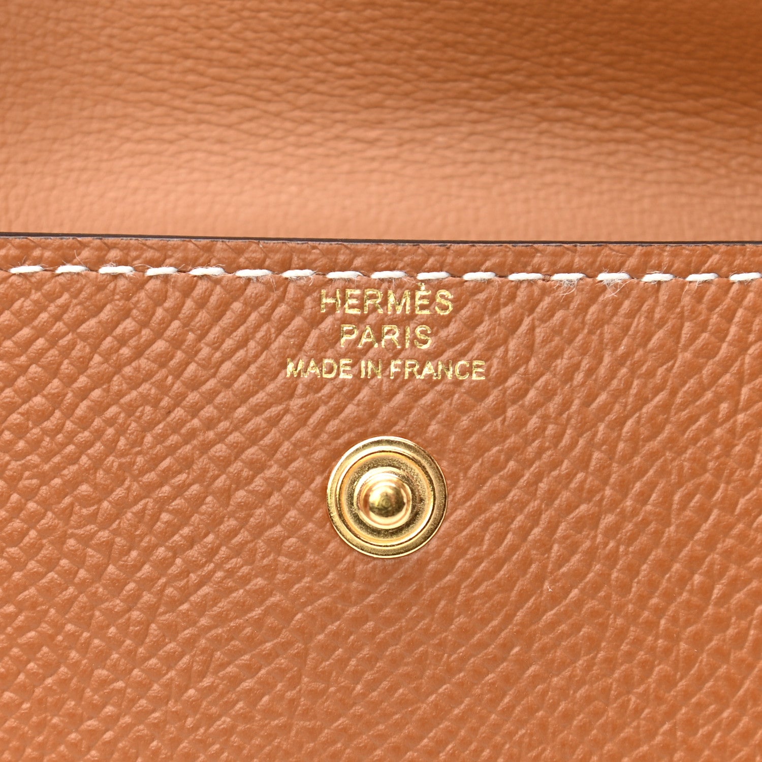 Hermes Epsom Kelly Pocket Belt Gold 5 of 7
