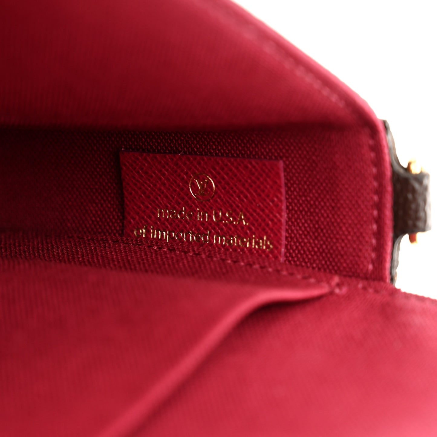 Monogram Pochette Felicie Chain Wallet Fuchsia