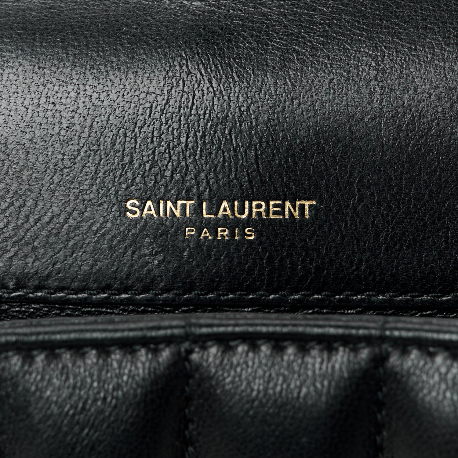 Saint Laurent Lambskin Matelasse Monogram Medium Vicky Chain Bag Black 6 of 11