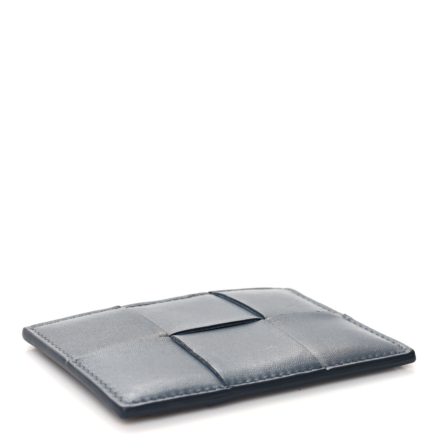 Bottega Veneta Nappa Maxi Intrecciato Card Holder Blue 4 of 7